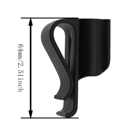 MDXing 4PCS Black Durable Plastic Golf Putter Clip Retainer Cue Clamps Golf Accessories for Keeping Golf Clubs Neat and Organised
