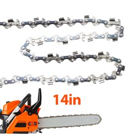 MospdyGear 4Pcs Chainsaw Chain 3/8" LP Pitch, 0.050" (1.3 mm) Gauge for 14" (35 cm) Bar 52 Drive Links, Low-Kickback Chainsaw Chain Replace for More and Other Chainsaws