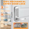 ANNFUZ Mechanical Keypad Keyless Entry Door Handle Lock,Push Button Code
