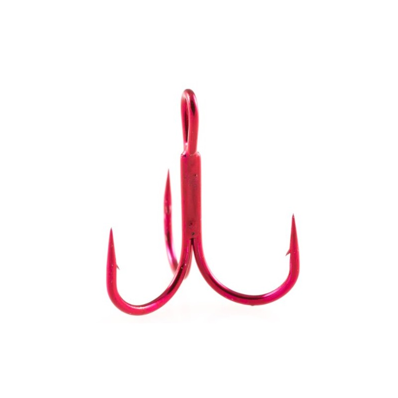 Owner American ST-36 Treble Hook (7-Pack), Red, 4
