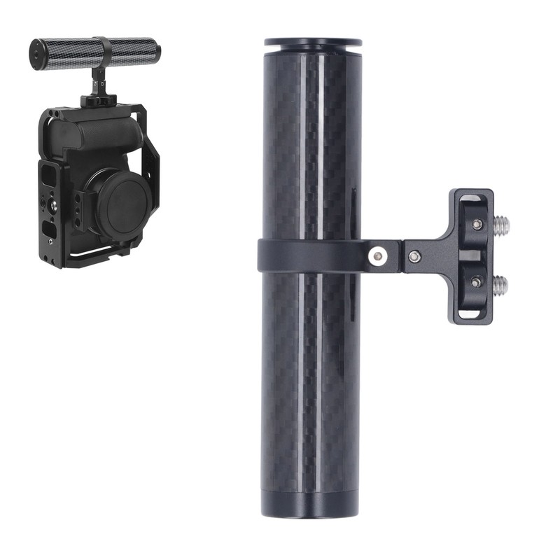138mm Camera Cage Handle Grip Carbon Fiber Aluminum Alloy Universal