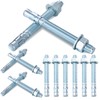 Shimeyao 20 Pack 3/4'' x 7'' Wedge Anchors Zinc Plated