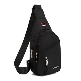 JINGPIN Body Bag, Shoulder Bag, Messenger Bag, Men's, Women's, Unisex, Shoulder Bag, Insta Bag, Crossbody Bag, Black