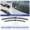 EMITHSUN® 26"+21"+11" Sprayer Wiper Blades Automotive Front Rear Windshield Wipers