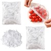 200PCS Shrinkable Food Covers Fresh Keeping Bags Food Covers Elasticated