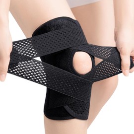 Rodillera Ortopedica，Rodillera Deportiva con Soporte Ajustable, L