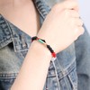 Oneress Faith Friendship Bracelet, Handcrafted Palestinian Flag Bracelet, Adjustable Beaded