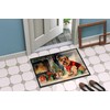 Caroline's Treasures DAC2710MAT Norfolk Terrier Cozy Christmas Doormat Front Door
