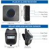 Driveway Alarm Solar Infrared Intelligent Induction IP65 Waterproof Welcome Doorbell