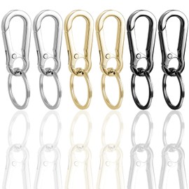 Keyring Key Chain Rings,Key Organizer Key Chain Hooks Metal Key Holder(6PCS)