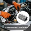 Threaded Sleeve M8 x M10 with Slotted Profile for Precise