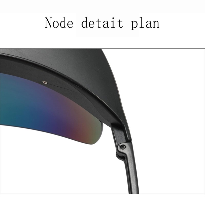 LUHUL Visor Sunglasses Red Violet Film