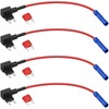 Poeland 4er Set Sicherung Adapter, Stromdieb, Mini Auto Sicherungsadapter mit