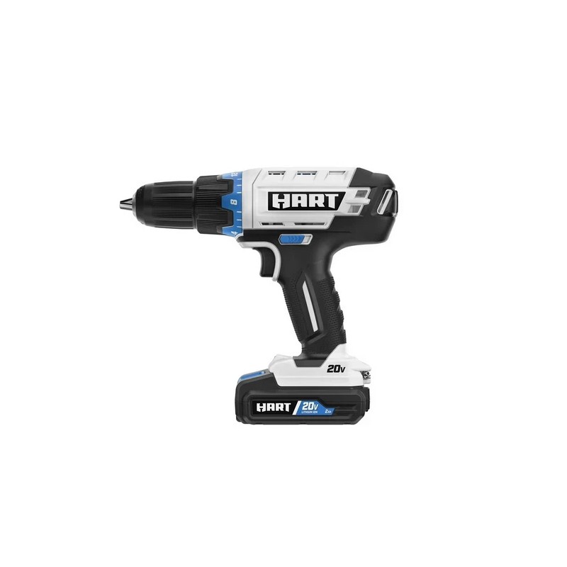 HART HPDD01BCA - 20-Volt Cordless 1/2-inch Drill/Driver Kit