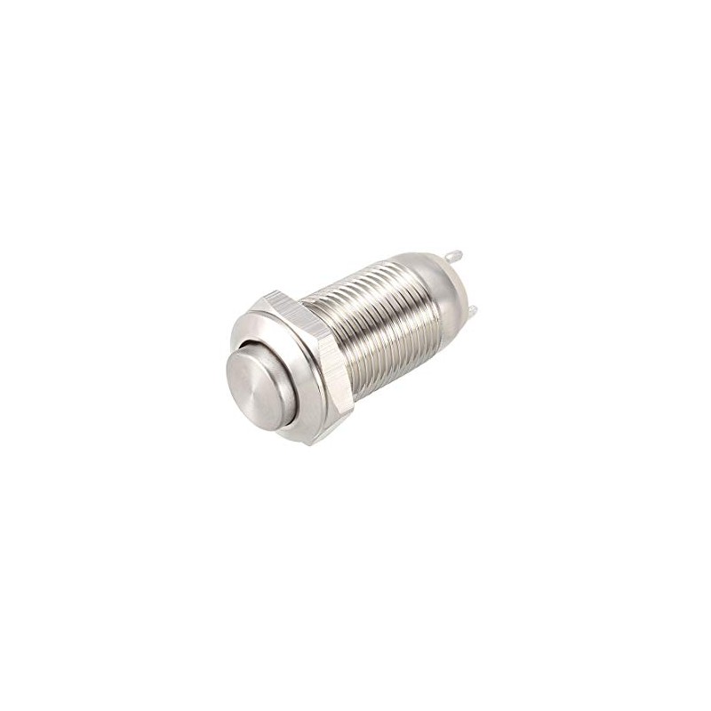 uxcell Momentary Push Button Switch, 10mm Mounting1NO 250V 3A