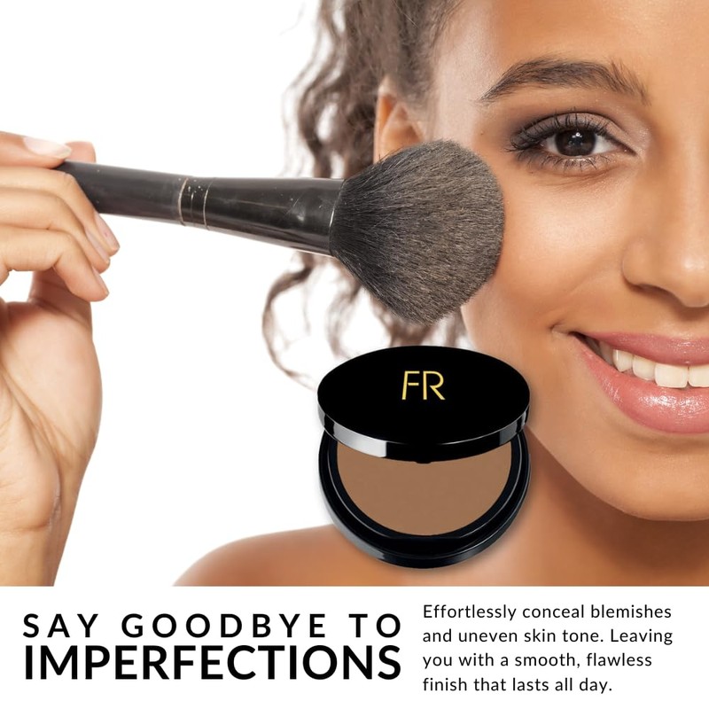 Luxury Oil Blotting Pressed Powder by Flori Roberts, Long Lasting