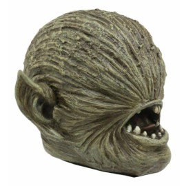 Ghastly Faceless Alien Zombie Skull Figurine 6.25"Long Horrific Blind Predator