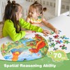 Civaner 70 Pieces Floor Puzzles for Kids Large Puzzles for