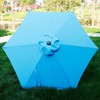 Blissun 7.5 ft Patio Umbrella, Yard Umbrella Push Button Tilt