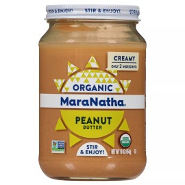 Maranatha Peanut Butter Creamy Salt Organic 16 oz (Pack of 6)