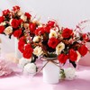 Domensi 3 Sets Valentine's Day Centerpiece for Table Artificial Rose