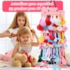 Caja de almacenamiento para lazos de niña, colgador de diademas,