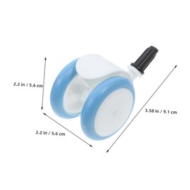 KOMBIUDA 2pcs Replacement Wheels for Walker Easy Installation Height Lightweight Design Wheels for Stability in Play and Carts