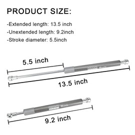 Winunite Compatible with 2015-2023 F150 Gray Color Tailgate Assist Shock Truck Lift Assist Compatiable with F150 Pickup Tailgate Easy Down(All Tools Provided)