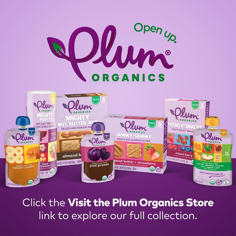 Plum Organics Stage 1 Organic Baby Food, Prune Puree, 3.5
