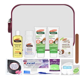 Convenience Kits International Kit de 15 piezas para mujer que incluye: Palmer para el cabello, la cara y el cuerpo Productos de tamaño de viaje