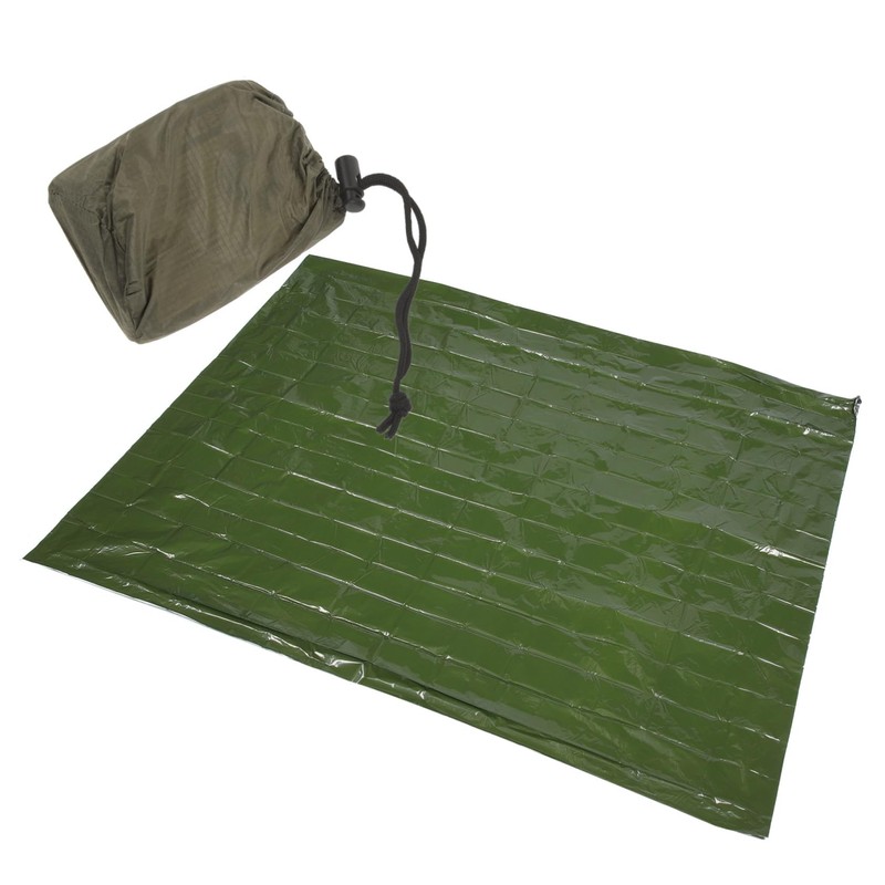 Kisangel 5 Sets Insulation Emergency Blanket Camping Thermal Windproof Reusable