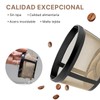 Filtros de Café Reutilizables de Acero Inoxidable, 2 Piezas, para