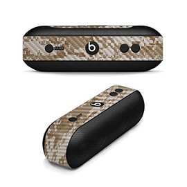 MightySkins Carbon Fiber Skin for Beats by Dr. Dre Pill Plus - Desert Camo | Protective, Durable Textured Carbon Fiber Finish | Easy to Apply, Remove, and Change Styles | Made in The USA