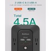 Power Bar, USB Wall Charger Surge Protector 5 Outlet Extender