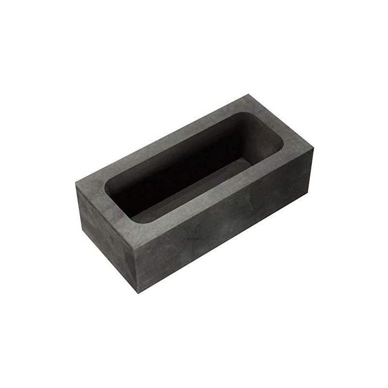 55x37x20mm Graphite Crucible Casting Ingot Bar Molds Tools Melting Ingot