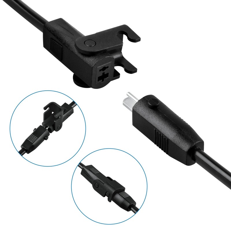 PKPOWER 6.6ft Extension 2-Pin Sofa Recliner DC Output Cable Power
