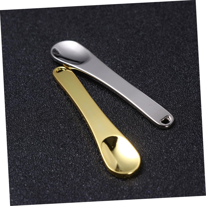 Ipetboom Makeup Spatula Set 4pcs Zinc Alloy Scoops Mini Spoons