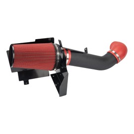 MARSFLUX 4" Cold Air Intake Kit Fit for 99-06 Sierra/Silverado 1500 2500,01-06 Sierra Silverado 3500,02-06 Escalade/Avalanche,00-06 Tahoe/Suburban 1500 2500 Aluminum Tube w/Heat Shield Filter (Black)