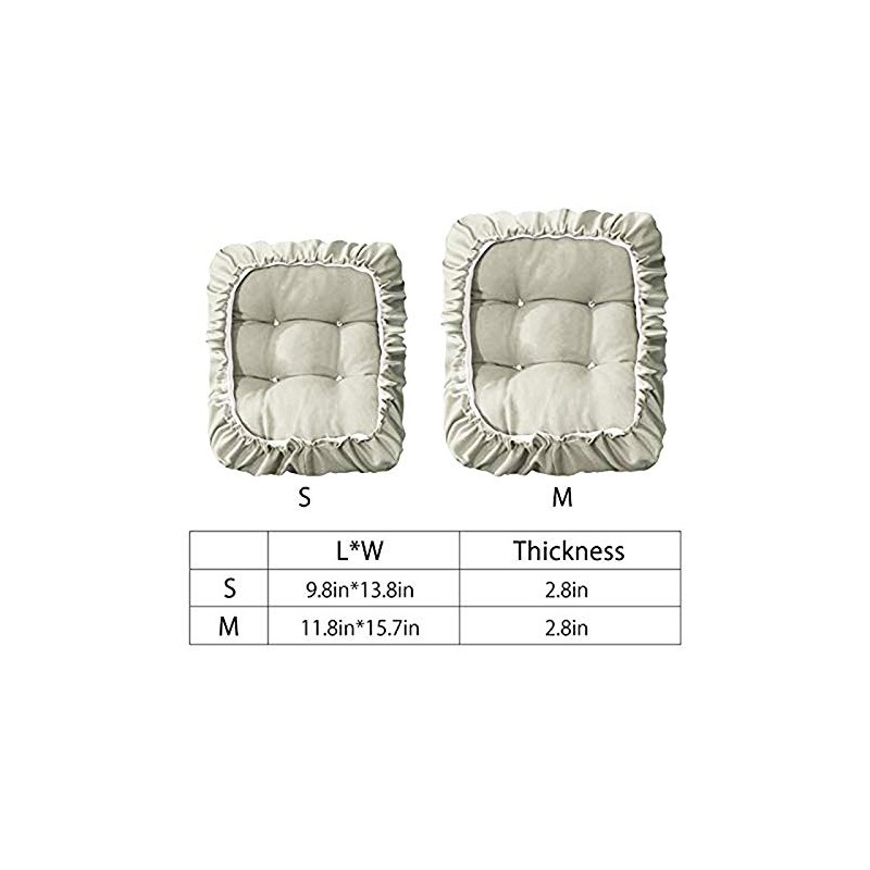 TINTON LIFE Padded Rectangle Bar Stool Cover Cushion with Elastic