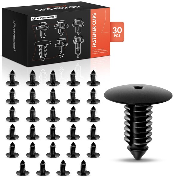 A-Premium 30PCS Nylon Retainer Clip Fasteners Compatible with Dodge Charger