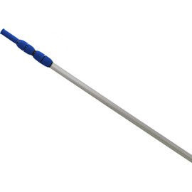Aqua Select 8-16 Foot Telescoping Pool Vacuum Pole | Heavy Duty Aluminum Pole for Leaf Skimmers, Pool Brushes and Vacuum Heads | Expandable Swimming Pool Pole | Blue