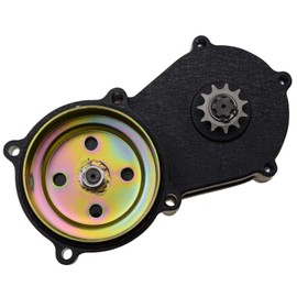 GOOFIT T8F 11 Tooth Sprocket Transmission Double Chain Gearbox for 2 Stroke 33cc 34cc 47cc 49cc Engine Pocket Bike Dirt Bike Mini ATV Buggy Go kart Black