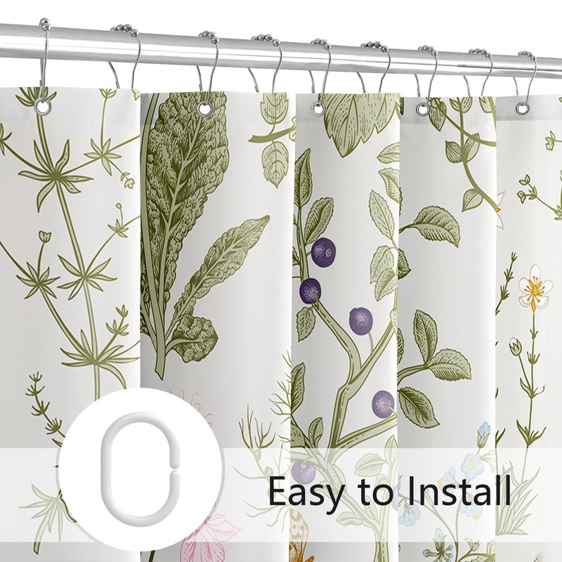 MAYZUS Extra Long Shower Curtain 72 x 84 Inch, Tall