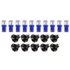 cciyu 10 Pack Blue T10 5-5050-SMD PC194 LED Bulb Instrument