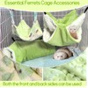 Hamiledyi Ferret Hammock 5 Pack Sugar Glider Climbing Ropes Toys