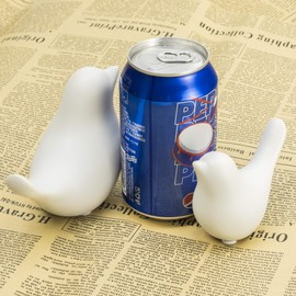 Steve and Steven Porcelain Ceramic Little Bird Figure Figurine Craft Statue Sculpture Modern Natural Contemporary Decoration Decor (2 Large White Birds)