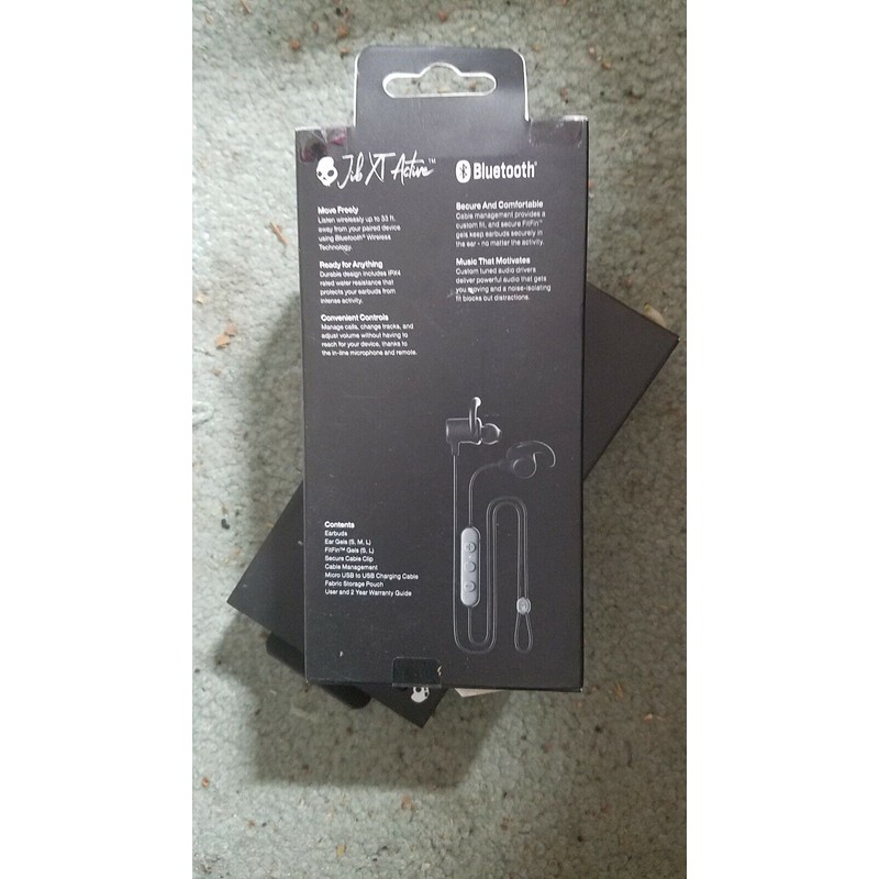 Skullcandy Amplified Active Sound Bluetooth Sport Earbuds S2JSW