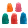 Cretty-Meet 5 PCS Rubber Thimbles for Finger Tips Protection, Small