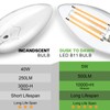 Eastiya Dusk to Dawn Light Bulbs Outdoor: 5W Equivalent 40W,