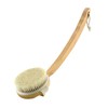 MEKA ESSENTIALS Wooden Bamboo Horsehair Bath Brush with Long Handle